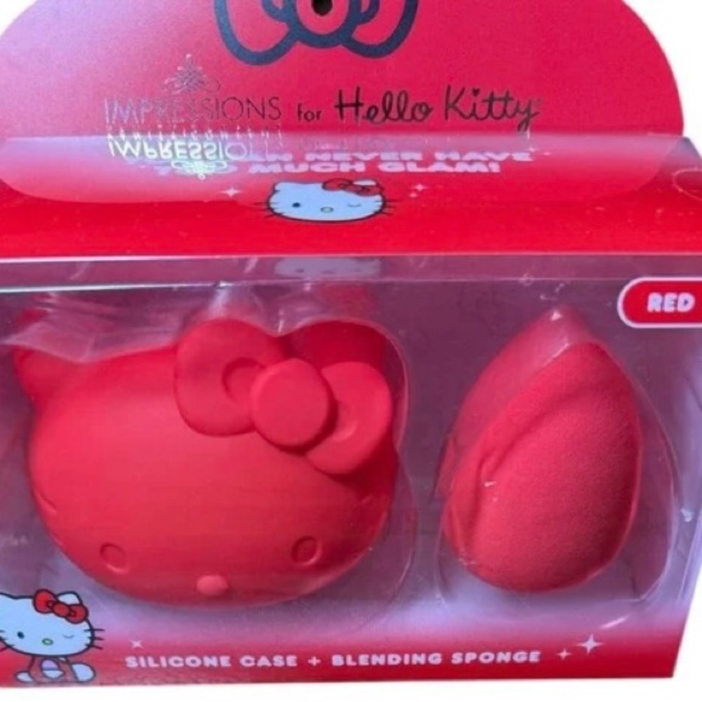 Hello Kitty Red Silicone Case with Blending Sponge